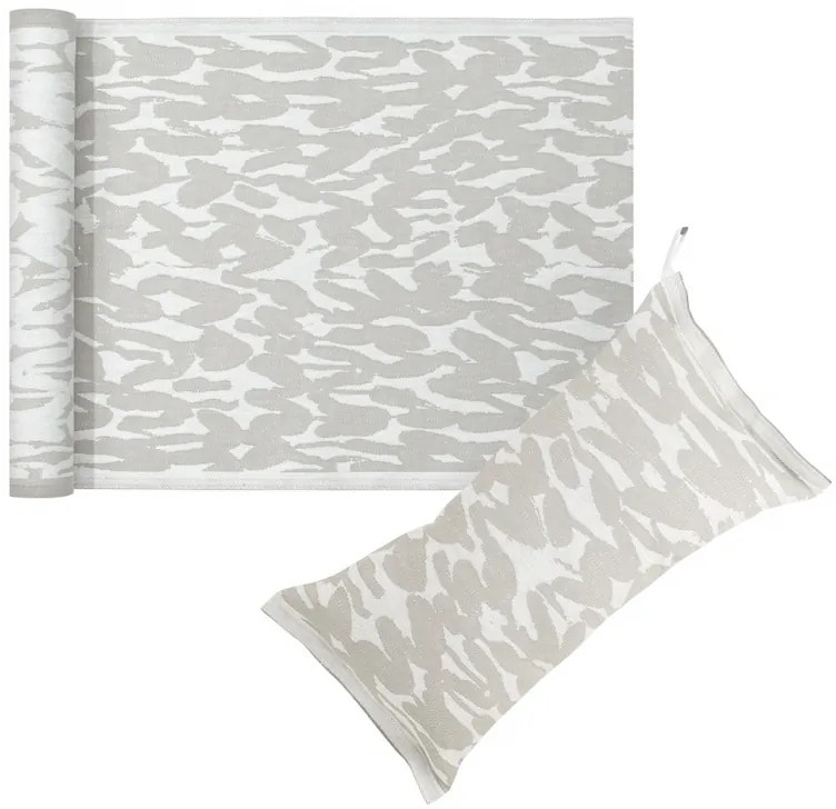 Sada do sauny na ležanie Jäkälä, ľan-biela