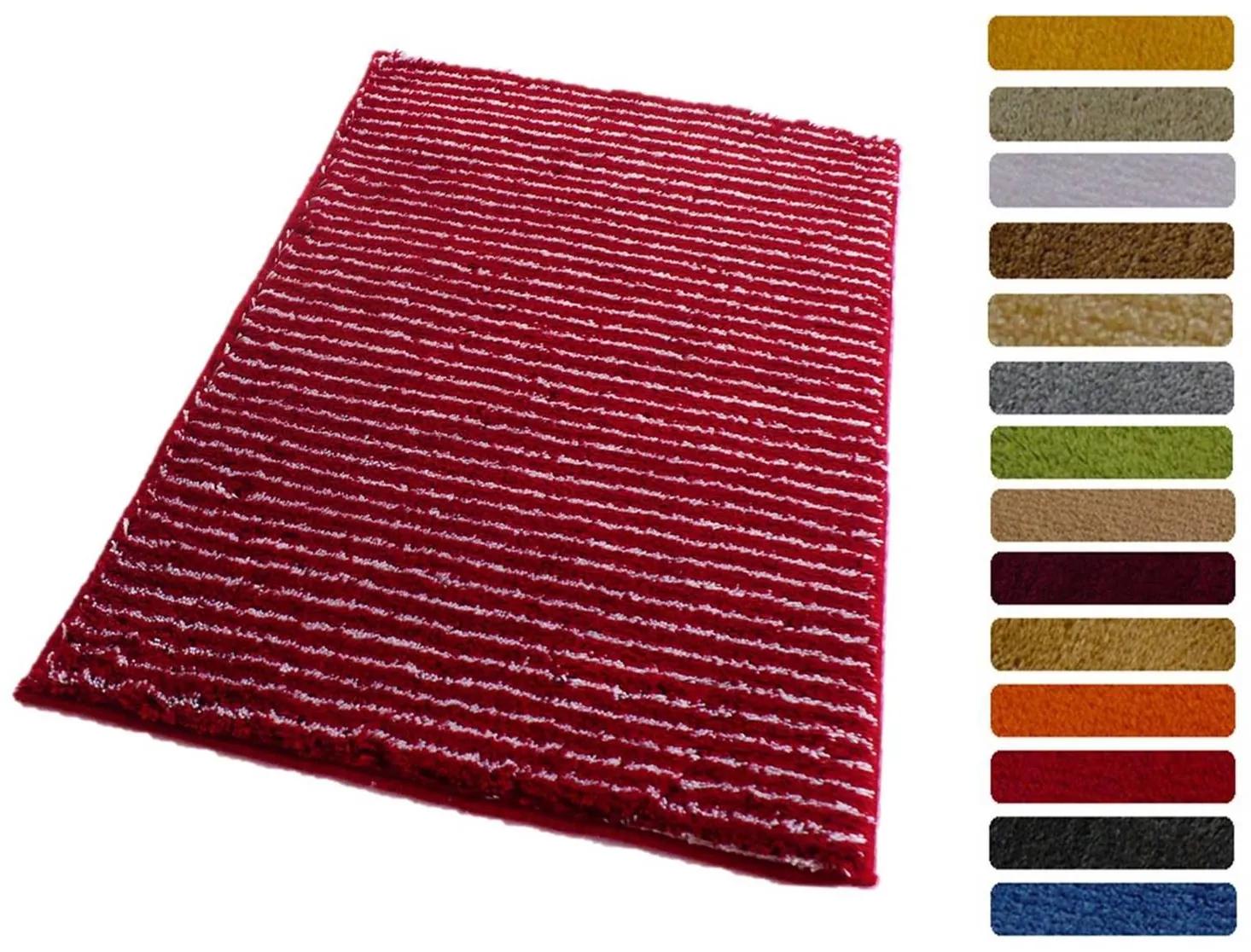 ROUTNER Kúpeľňová predložka PESCINA Červená 10609 - Červená / 50 x 80 cm 10609