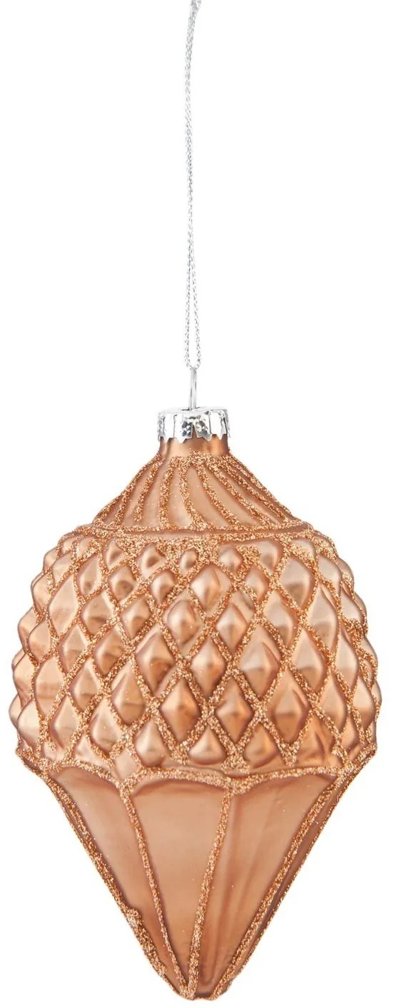 Vianočná ozdoba s čipkou - Ø 6 * 10 cm Vianočná ozdoba s čipkou - Ø 6 * 10 cm