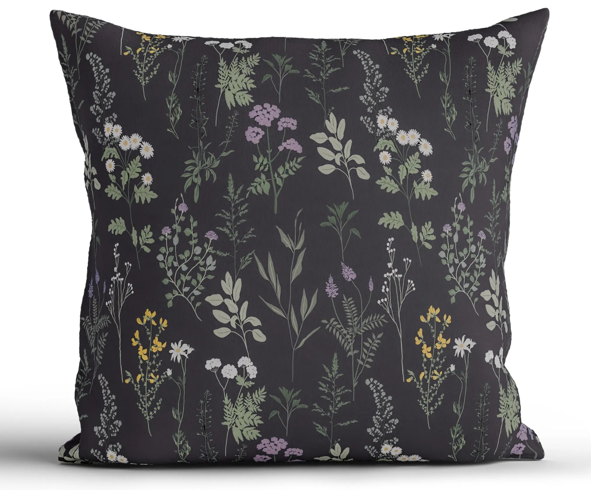 Bavlnená obliečka na vankúš Renforcé 40 × 40 cm - Bianca antracitová