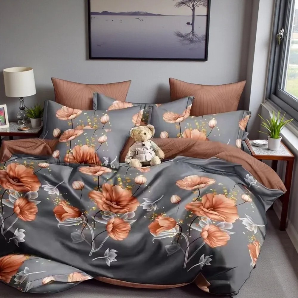 Obliečky VARMA FLOWERS 7-dielna sada 140x200 cm