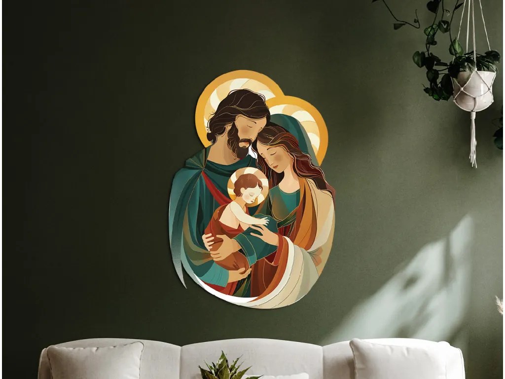 drevko | Obraz Objatie Svätej rodiny 60 x 42 cm drevko | Obraz Objatie Svätej rodiny 60 x 42 cm