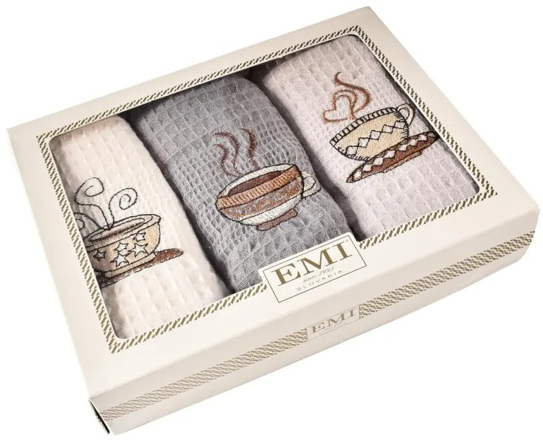 Utierky vaflové na riad coffe set 3 ks EMI