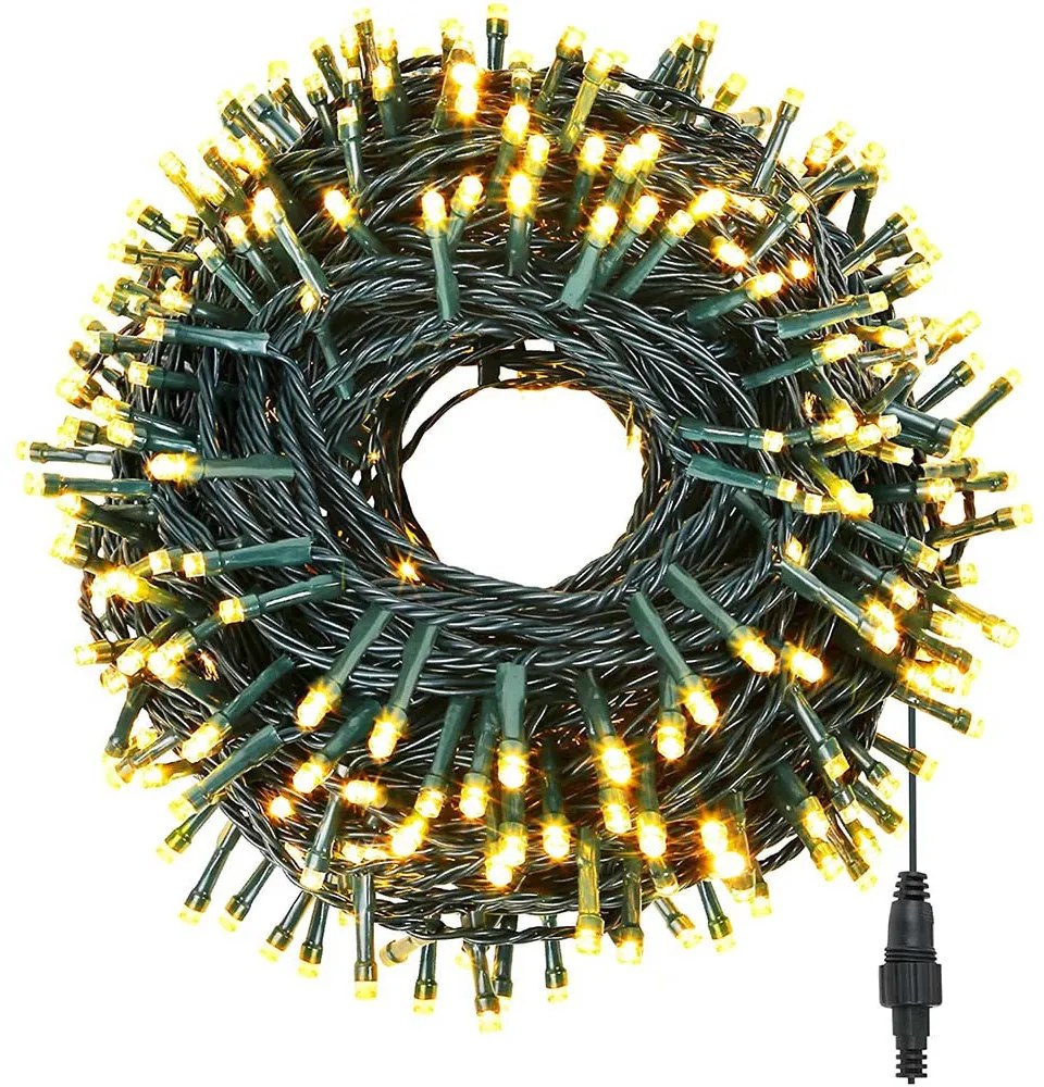 Vianočná LED reťaz v rôznych veľkostiach a farbách - s 480 ks LED teplá biela