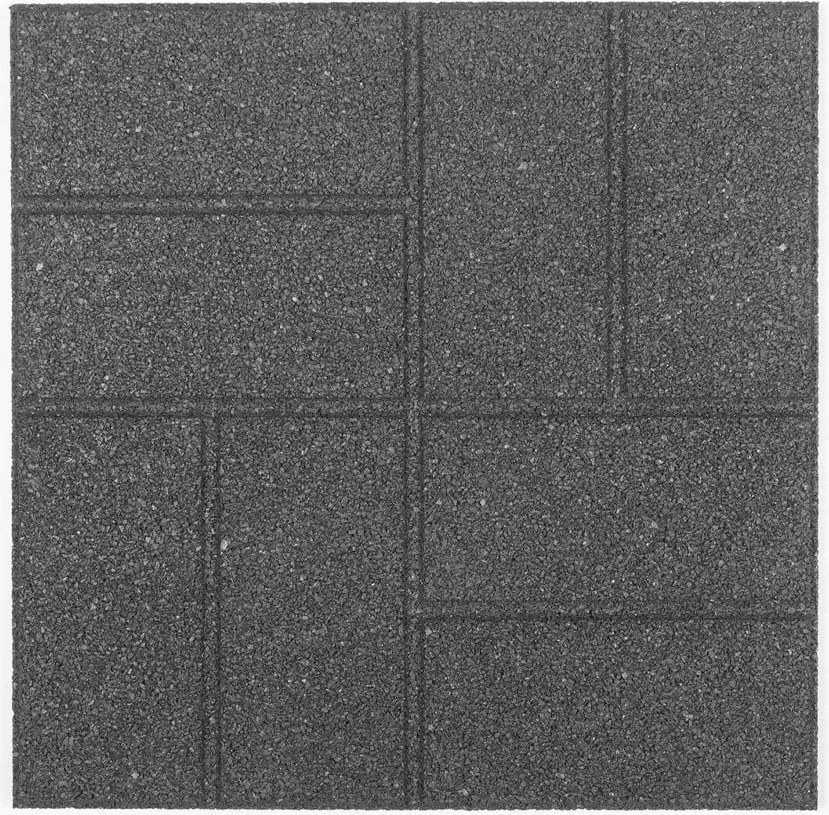 Obojstranná gumová dlaždica Brickface 40 x 40 cm, sivá MHEU5000171