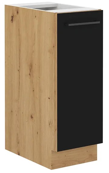 Dolná kuchynská skrinka Meriel 30 D CARGO (čierna + dub artisan). Vlastná spoľahlivá doprava až k Vám domov. 1034000