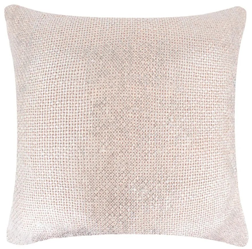 Ružový vankúš so striebornou patinou Gypsy - 45 * 10 * 45cm