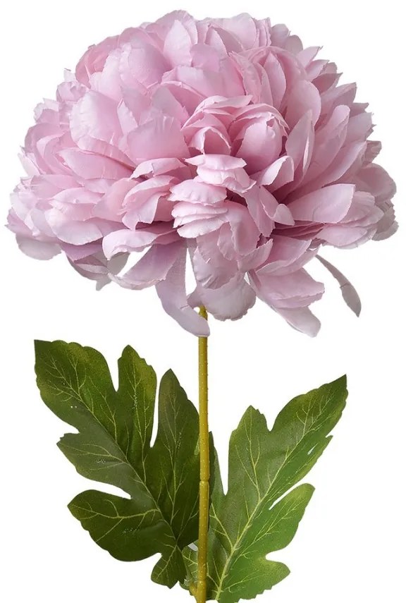 Dekorácia umelá kvetina so svetlo fialovým kvetom - 15*15*80 cm