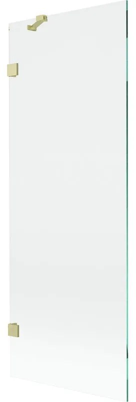 Mexen, Mexen Lunar 1-krídlová vaňová zástena 70 x 150 cm, transparentná, brúsené zlato - 897-070-000-55-00