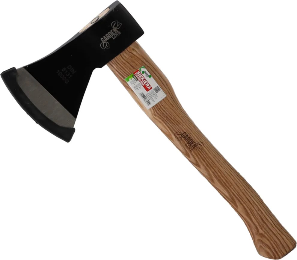 Garden Line Tesárska sekera 1000 g s drevenou rukoväťou 40 cm