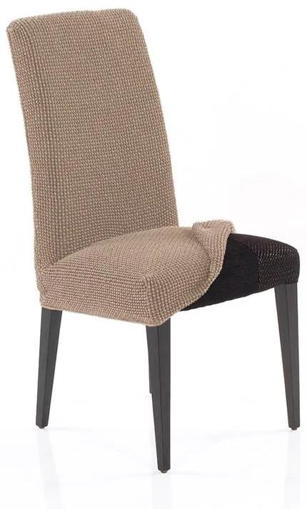 Super strečové poťahy NIAGARA oriešková stoličky s operadlom 2 ks (40 x 40 x 55 cm)