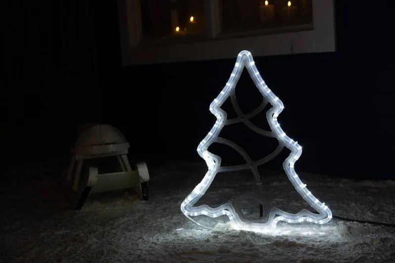 DECOLED LED svetlo na stromček, 49 x 58 cm, ľadovo biela