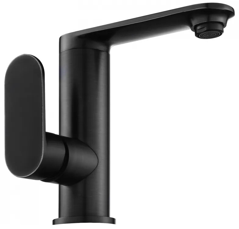 Mexen Milo, umývadlová batéria, čierna matná, 71305-70