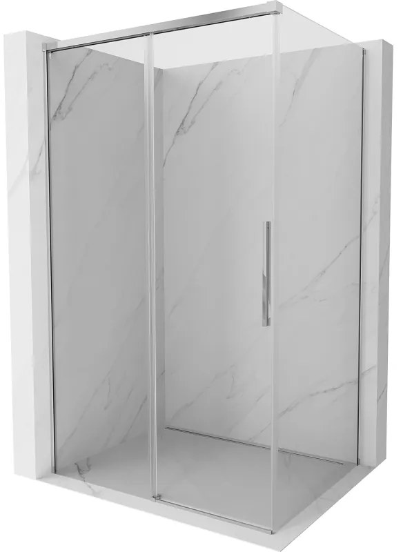 Mexen Rox, posuvný sprchový kút 140 x 90 cm, číre sklo, chrómový profil, 8C2-140-090-01-00