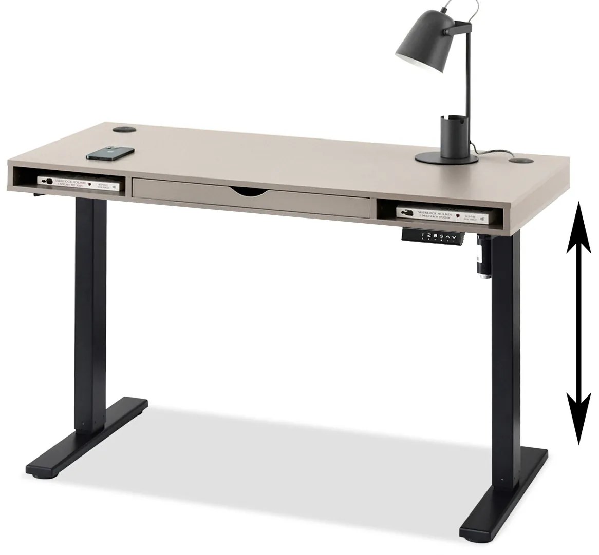 PC stolík Osto 120 (béžová + čierna). Akcia -27%. Vlastná spoľahlivá doprava až k Vám domov. 1109823