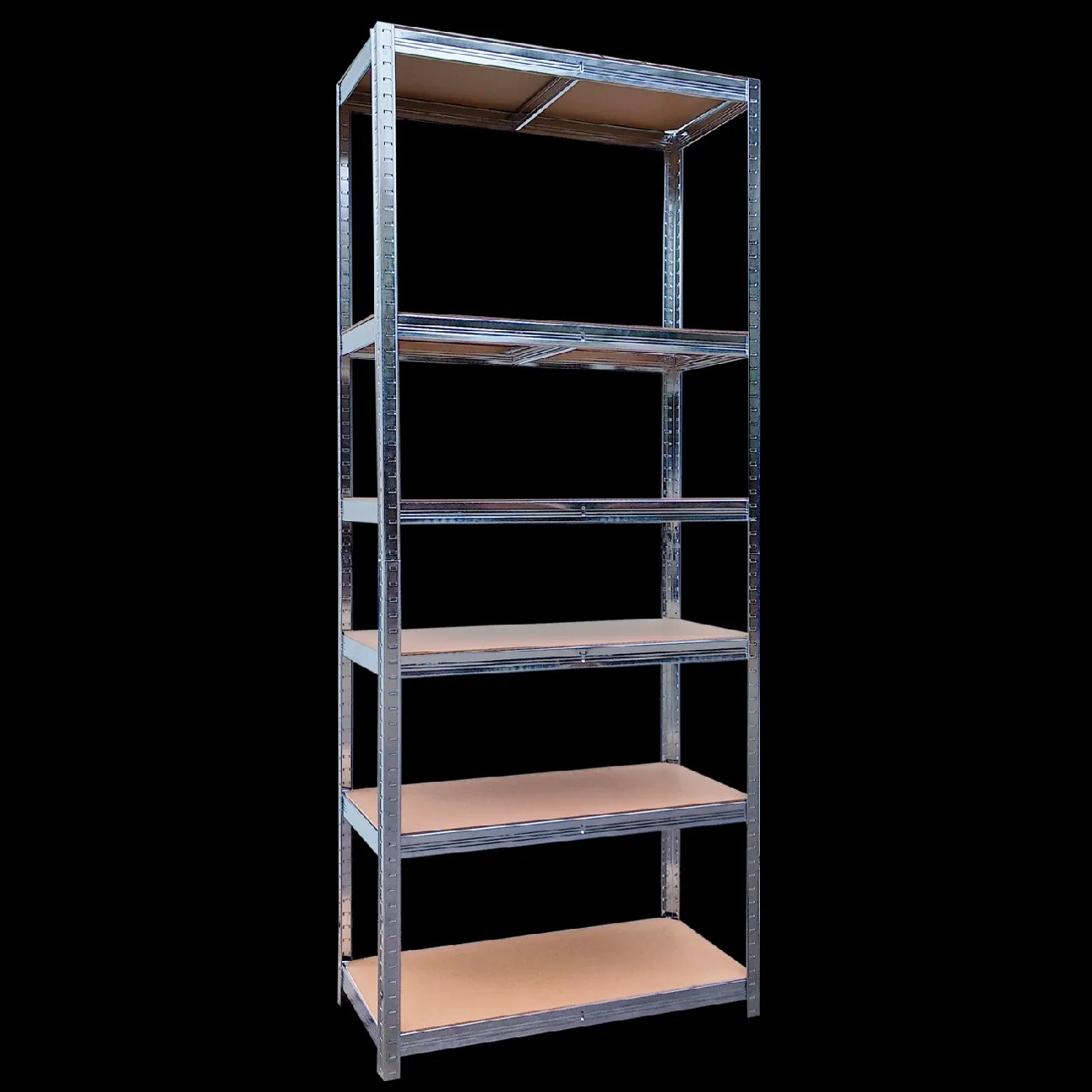 6-ÚROVŇOVÁ POLIČKOVÁ SKRÍŇ 220 X 90 X 40 CM NOSNOSŤ POLIČKY: 175 KG *0636