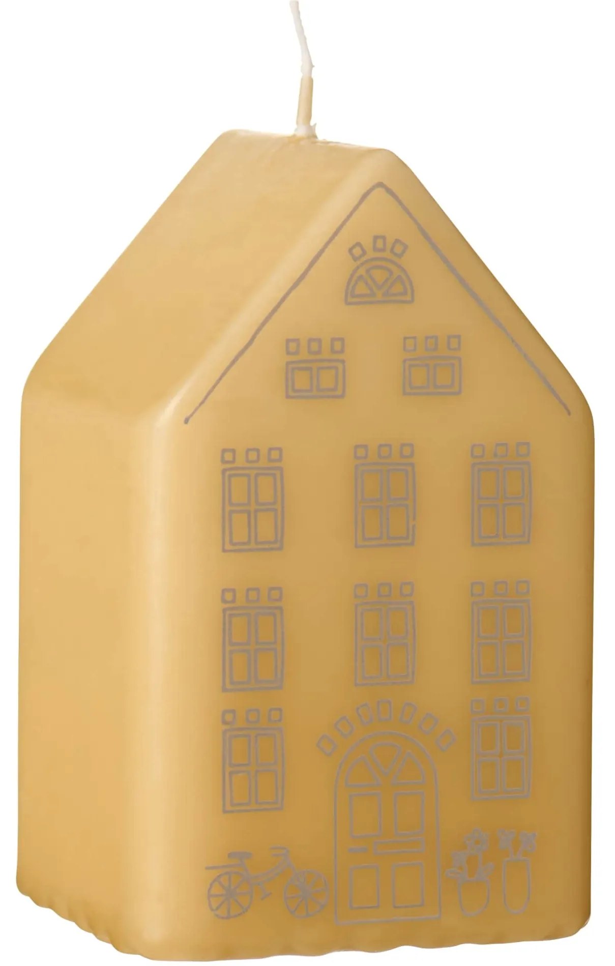 Ib Laursen Dekoratívna sviečka House 9 cm