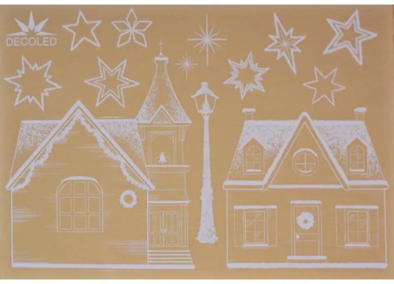 DECOLED Dekoratívna nálepka na okno A4 street