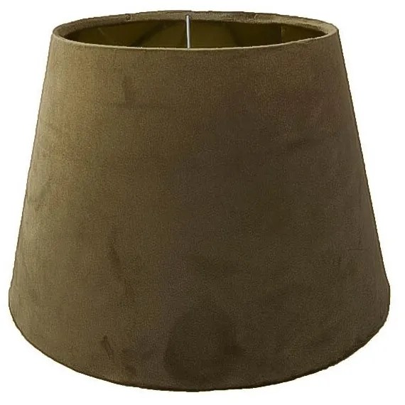 Zlato hnedé zamatové tienidlo Dia - 18 * 25 * 16cm Zlato hnedé zamatové tienidlo Dia - 18 * 25 * 16cm