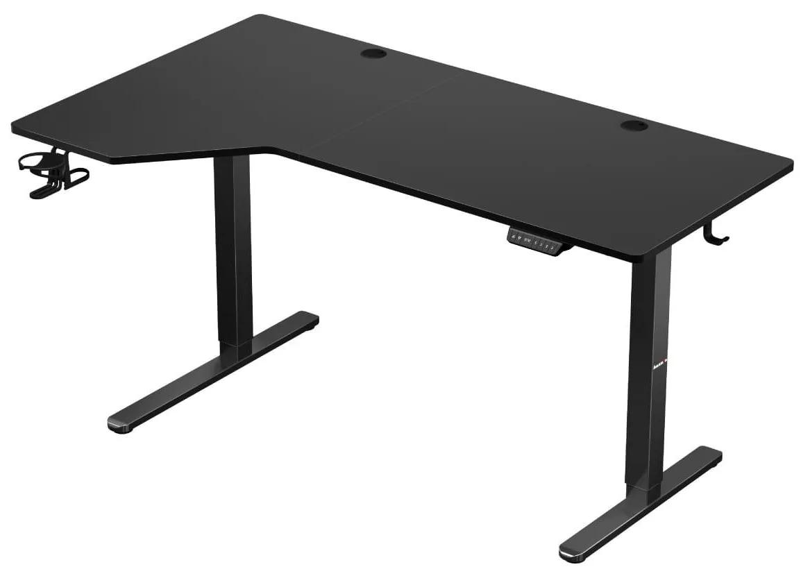 Elektricky nastaviteľný Rohový PC stolík Hyperion 9.1 (čierna). Akcia -21%. Vlastná spoľahlivá doprava až k Vám domov. 1087529