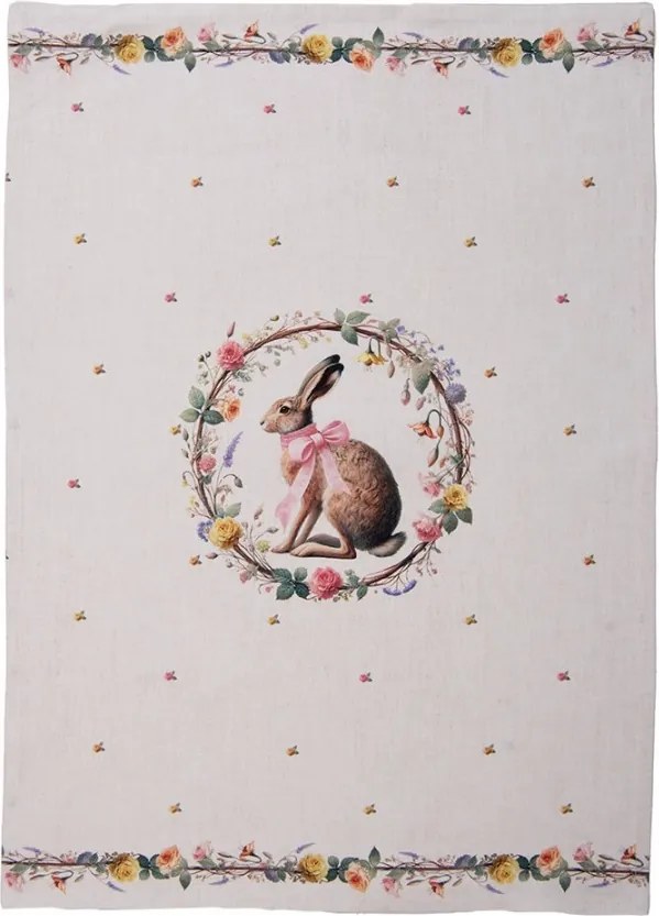 Utierka zajac s kvetmi Easter Whispers Collection - 50*70 cm
