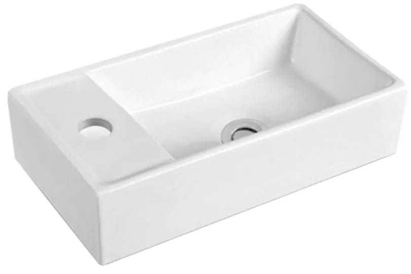 Mereo Mereo, Umývadlo na nábytok bez prepadu, 410x225x95 mm, obdĺžnikové, keramické, MER-UC412210