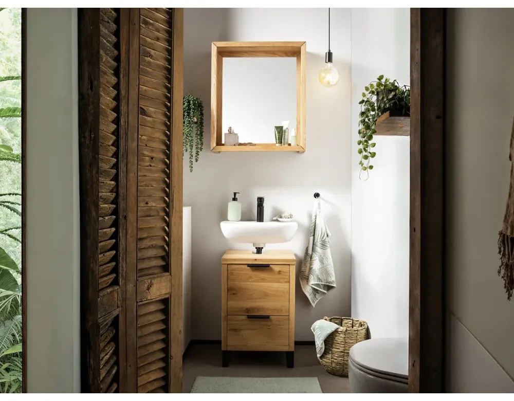 furniture-nabytek.cz - Masívny kúpeľňový set Sydney z divokého duba, olejovaný, prírodná farba