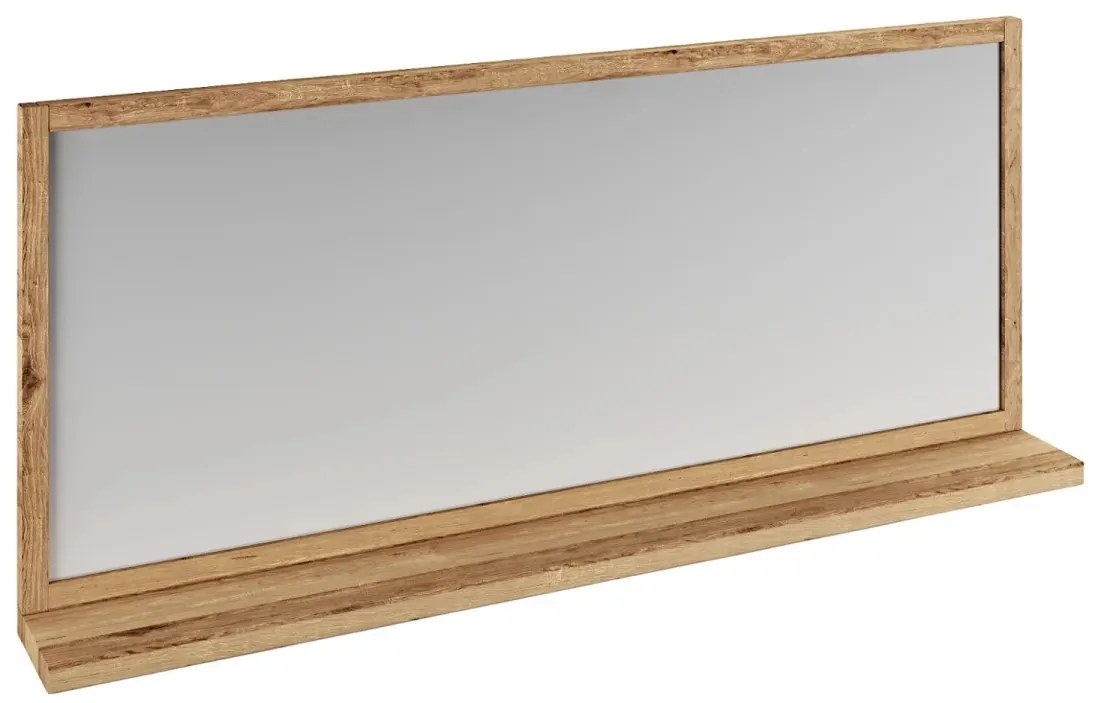 furniture-nabytek.cz - Masívne kúpeľňové zrkadlo Sydney z divokého duba, olejované, hnedé – 138×60 cm