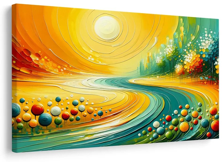 Obraz prúdenie svetla a vody