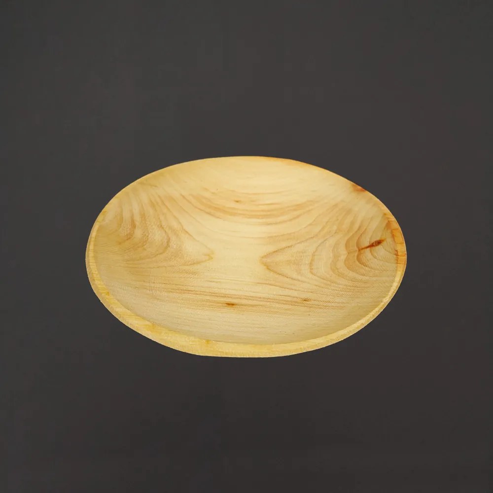 AMADEA Dřevěný servírovací tácek kulatý, masivní dřevo, 15 cm