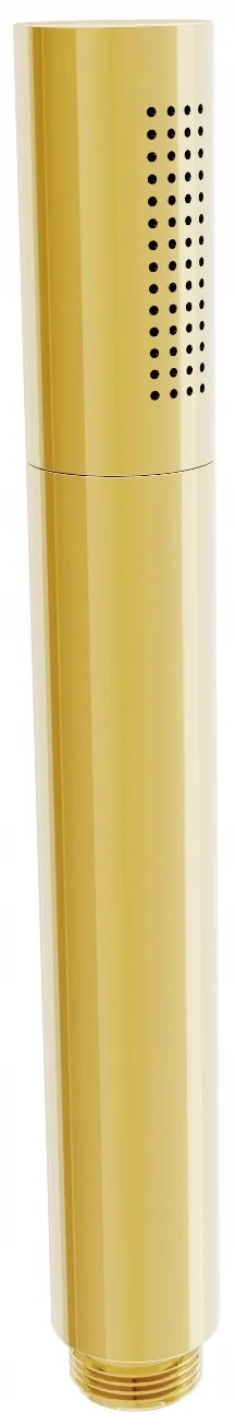Ručná mosadzná sprchová hlavica MEXEN R-70 - 1 funkcia - 182x25 mm - zlatá, 79570-50