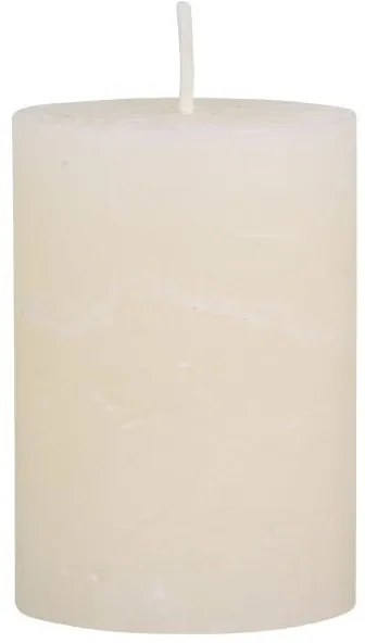 Krémová široká sviečka Rustic pillar - Ø 7 * 10cm Krémová široká sviečka Rustic pillar - Ø 7 * 10cm