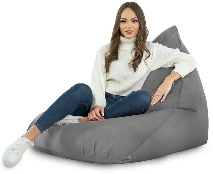 Sedací vak Bermudy Plyš Farba: Sivý