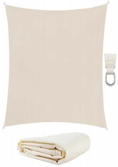Tieniaca plachta obdĺžnik 4 x 5 m 10192 béžová