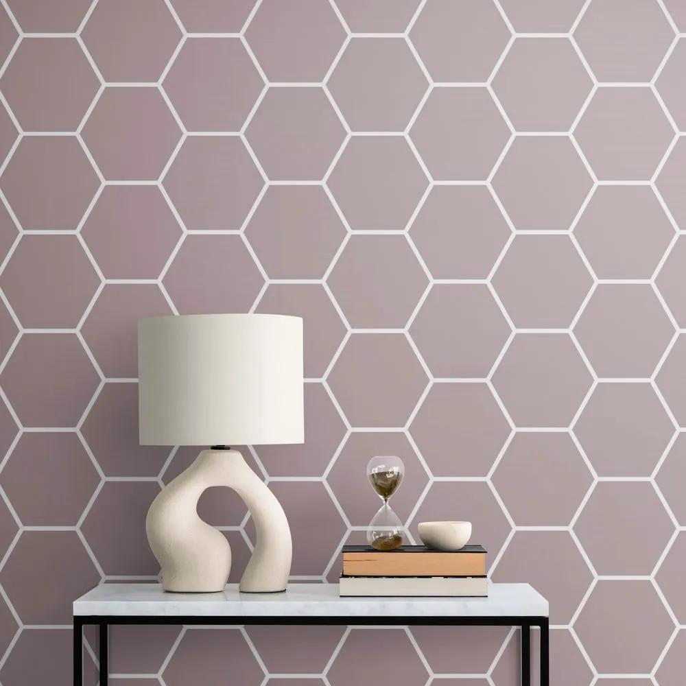 Tapeta moderný hexagón vzor