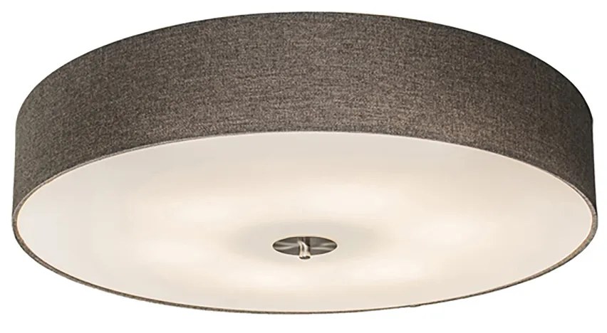 Inteligentné stropné svietidlo taupe 70 cm vrátane 6 WiFi žiaroviek A60 - Drum Jute