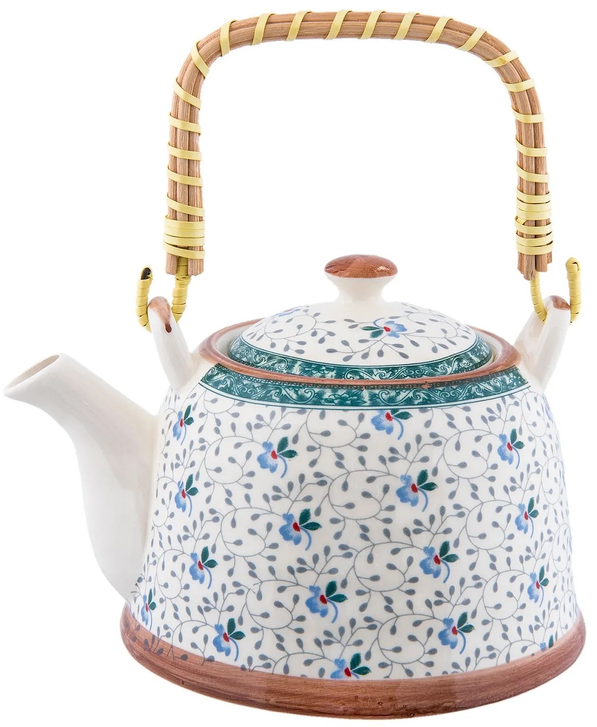 Kanvička so sitkom kvietky - 18 * 14 * 12 cm / 0,7L