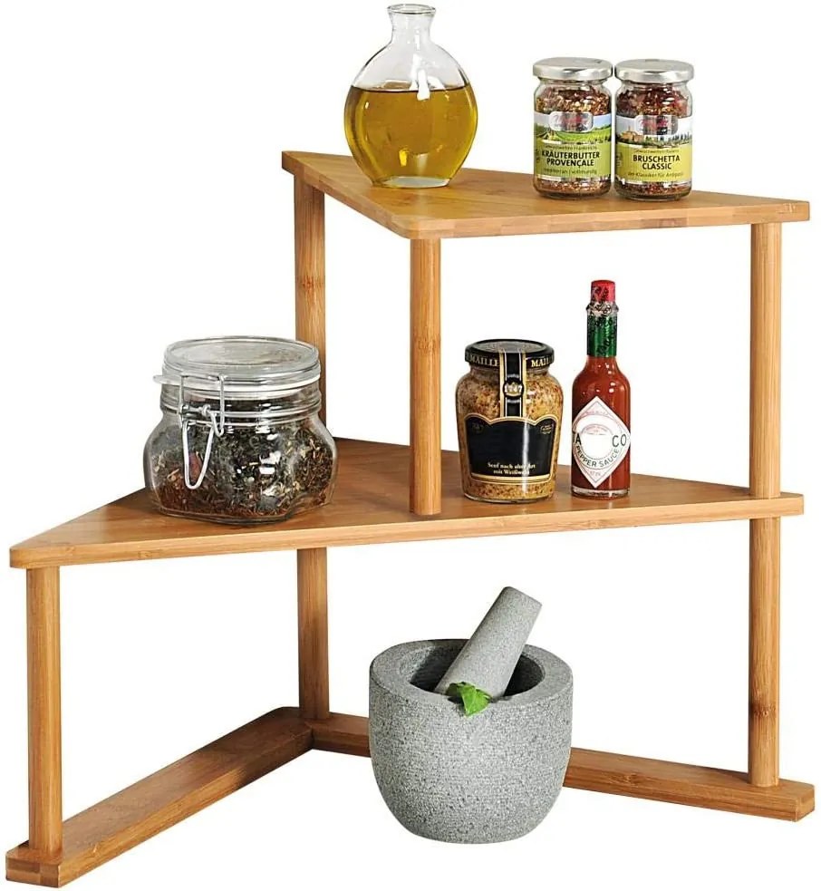 Rohová dvojposchodová polica, prídavná polička s 2 úrovňami, CORNER2