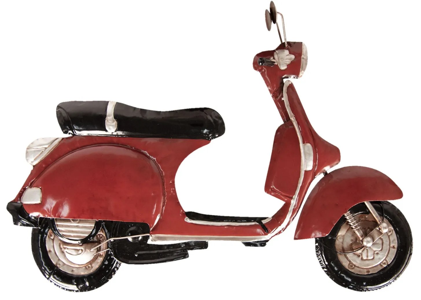 Kovová nástenná dekorácia Skúter - 79 * 53 * 7 cm