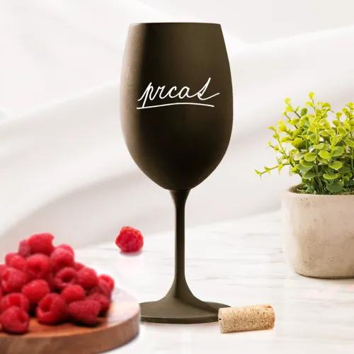 Čierny pohár na víno 450ml ČIERNÁ - Prcat Čierny pohár na víno 450ml ČIERNÁ - Prcat