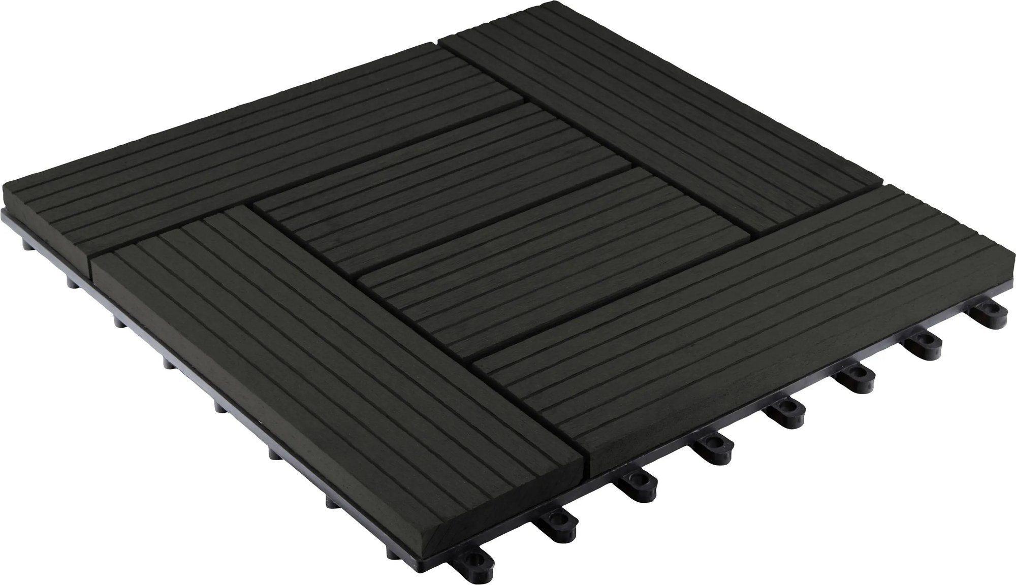 WPC dlaždice LEGI STYLE 30 x 30 cm, čierna