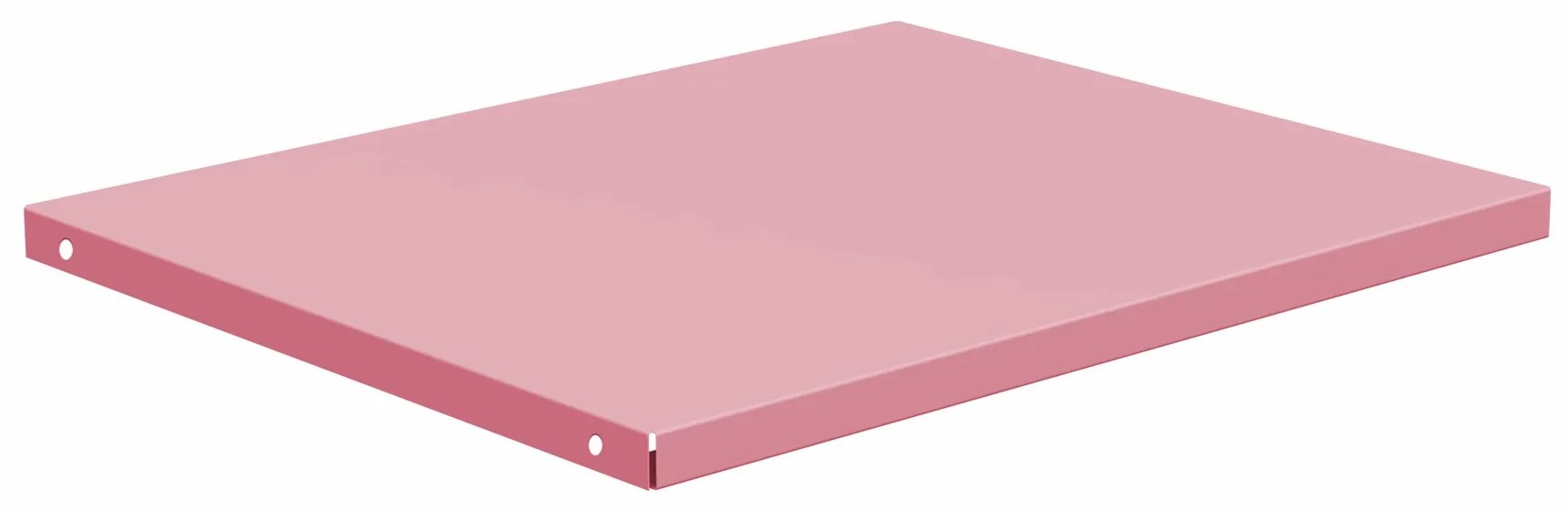 Kovová polica Alex, 448 x 360 x 20 mm, Fresh Style: púdrovo ružová