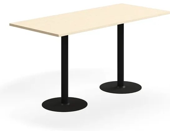 Barový stôl VERTICUS, 1800x800x900 mm, breza/čierna