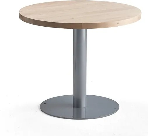 Jedálenský stôl UNITE, Ø 900 mm, breza