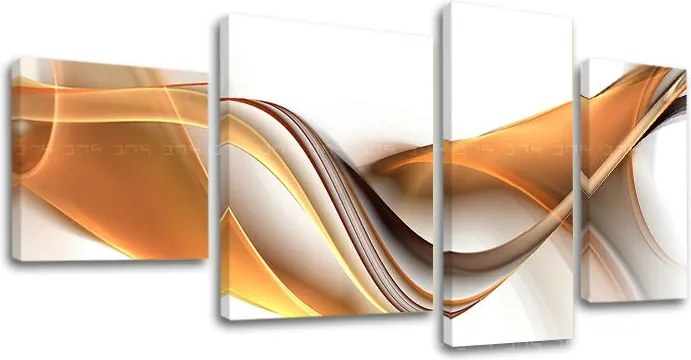 Obraz na plátne 4 dielny ABSTRAKT AB068E40