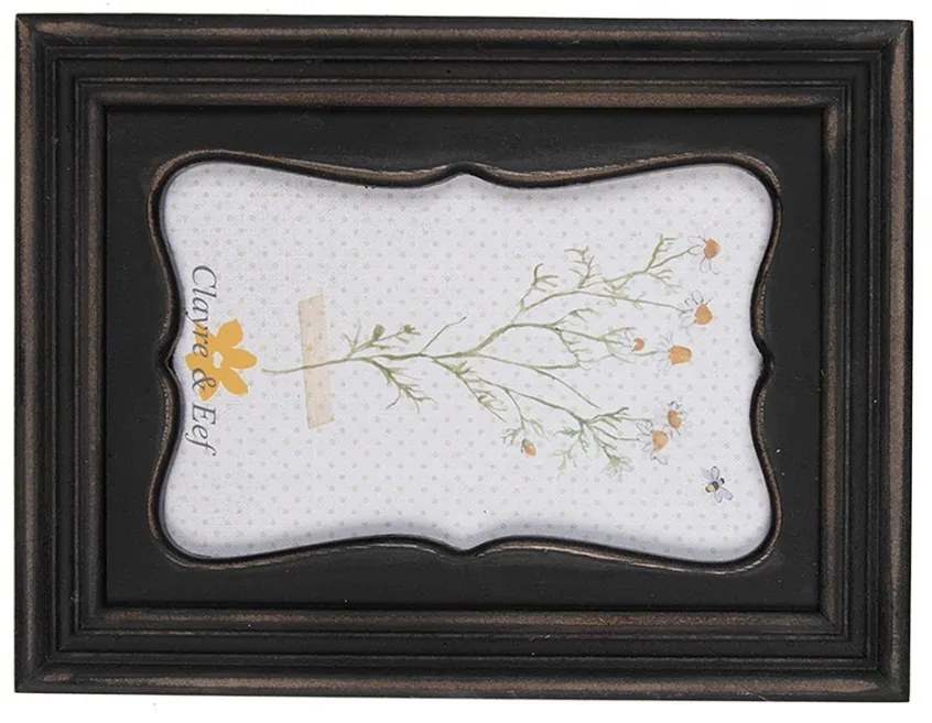Čiernohnedý obdĺžnikový drevený rámček - 8*2*23 cm / 13*18 cm