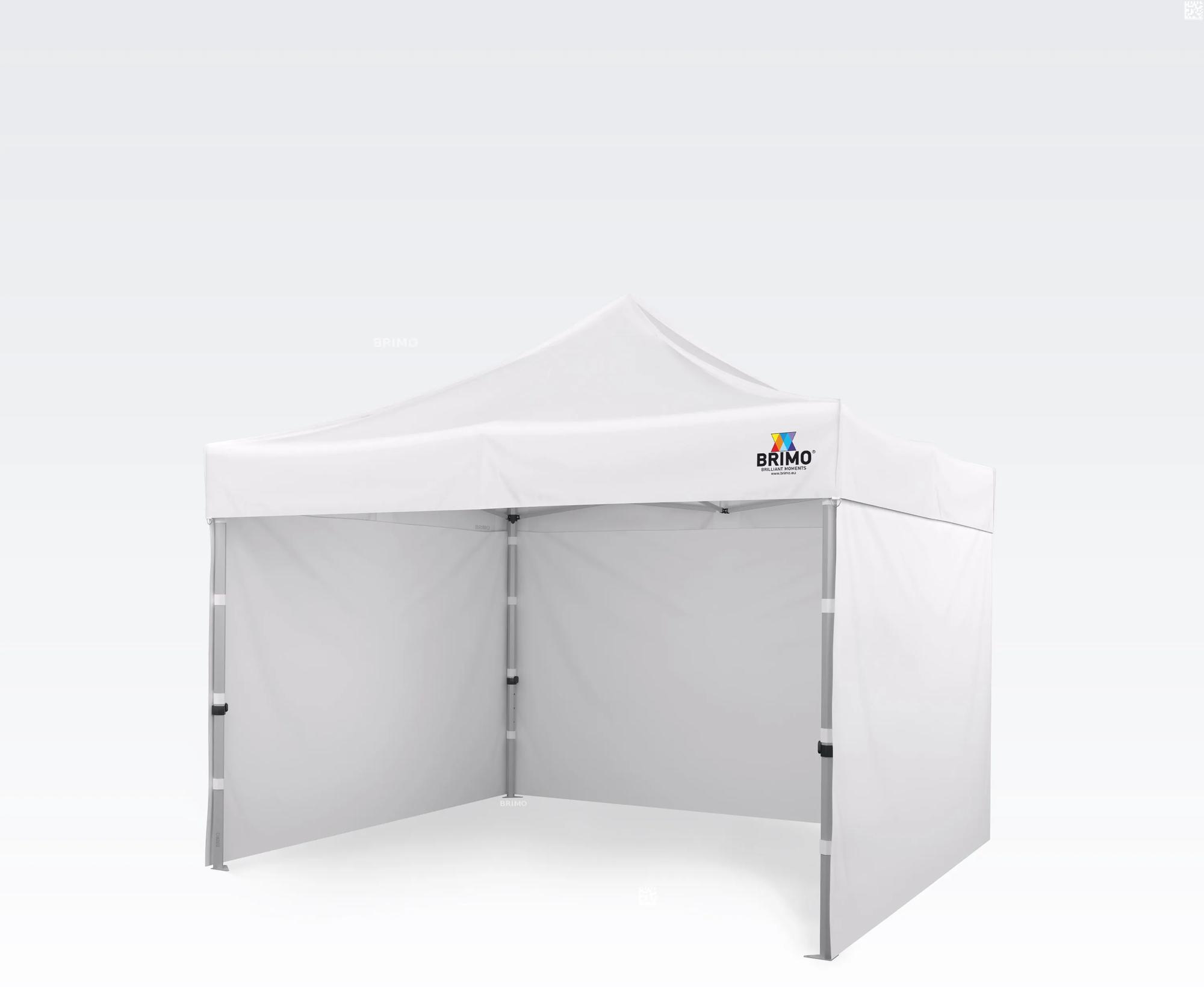 BRIMO Nožnicový stánok 3x3m - s 3 stenami - Biela 4