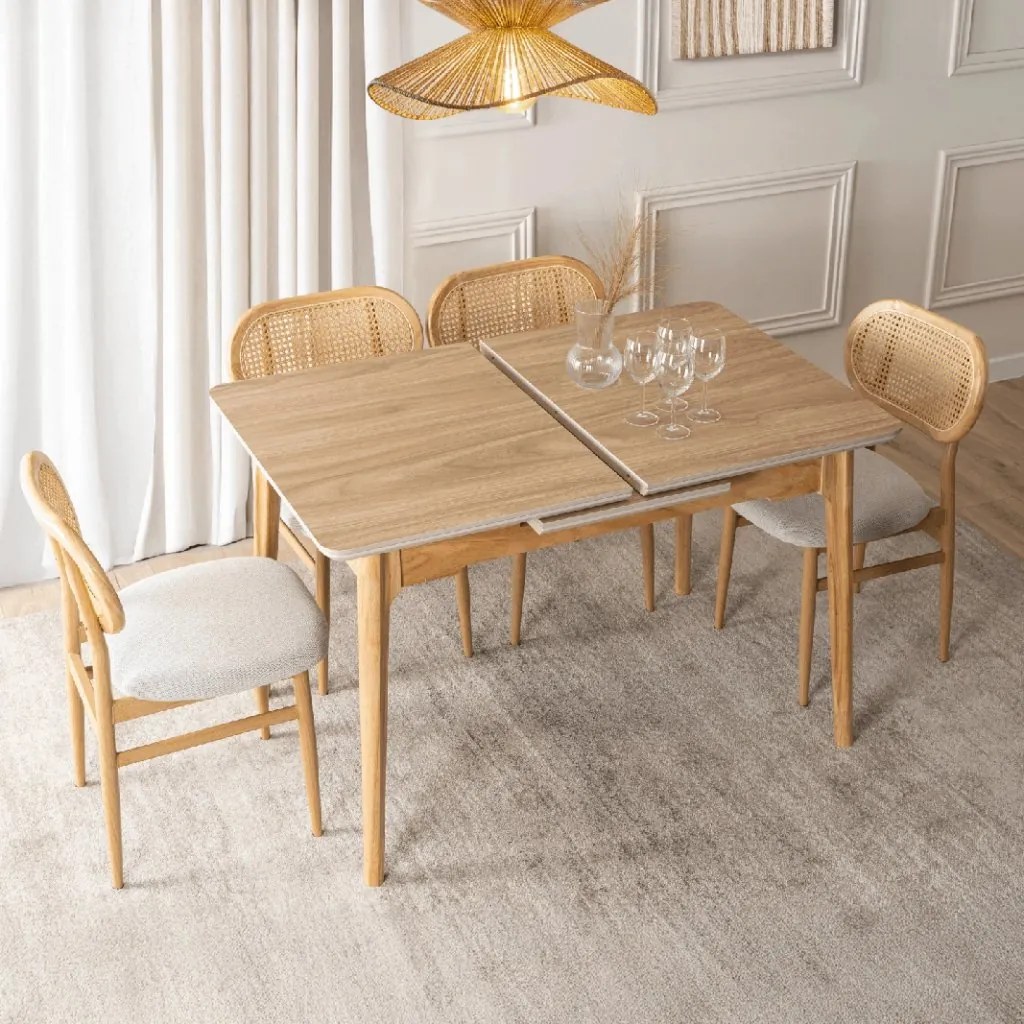 PROXIMA.store - Rozkladací jedálenský stôl Samer 120 cm FARBA: dub, FARBA NÔH: dub