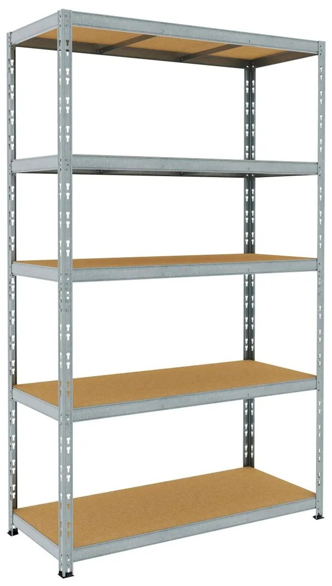 Vysokozáťažový regál, 200 × 120 × 50 cm, 250 kg