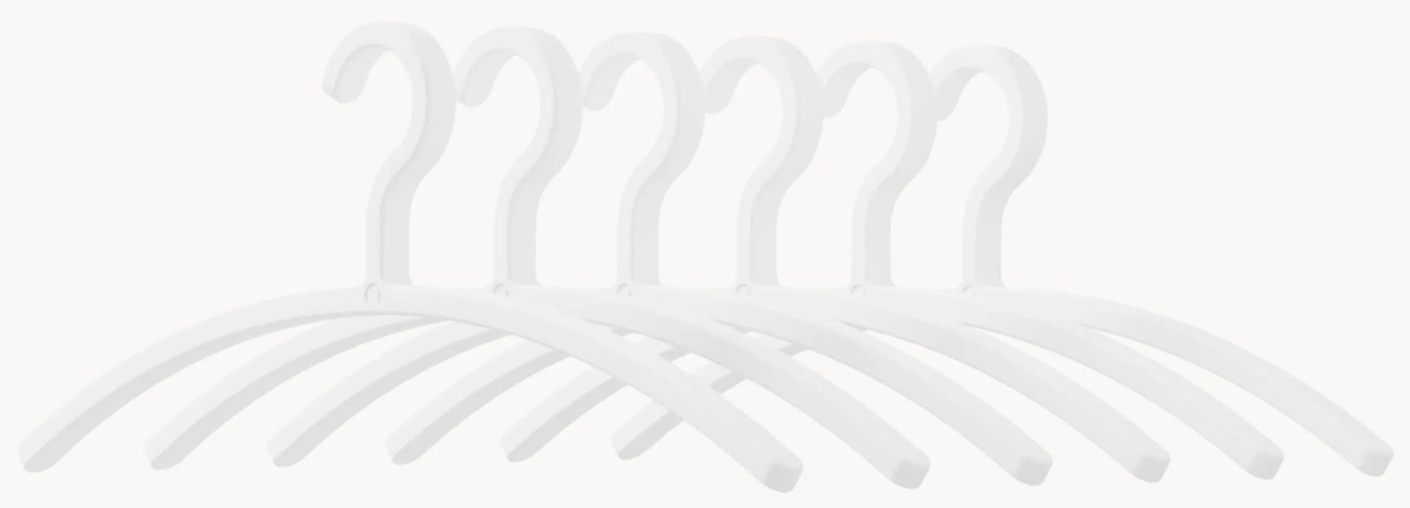 Vešiaky na šaty Fay, 6 ks